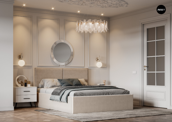 Кровать 140 с подъемным механизмом КРП-430-М-14, Микровелюр Zeekr-3