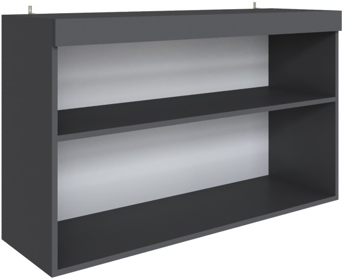 Полка навесная Мадрид ПН-1 (1,1) графит серый