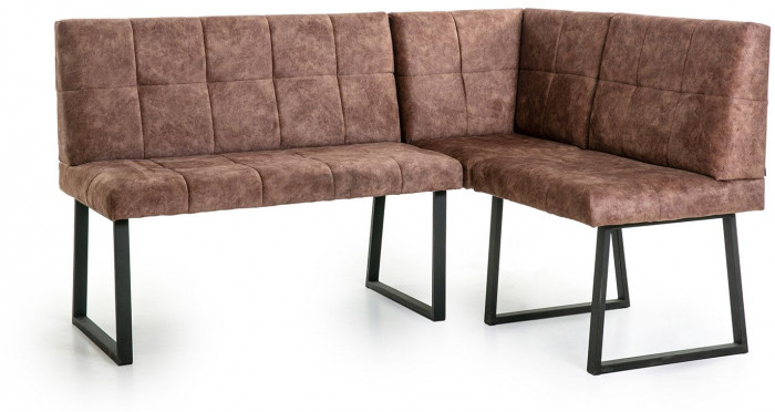 Модульный угловой диван Реал Коньяк/Черный муар