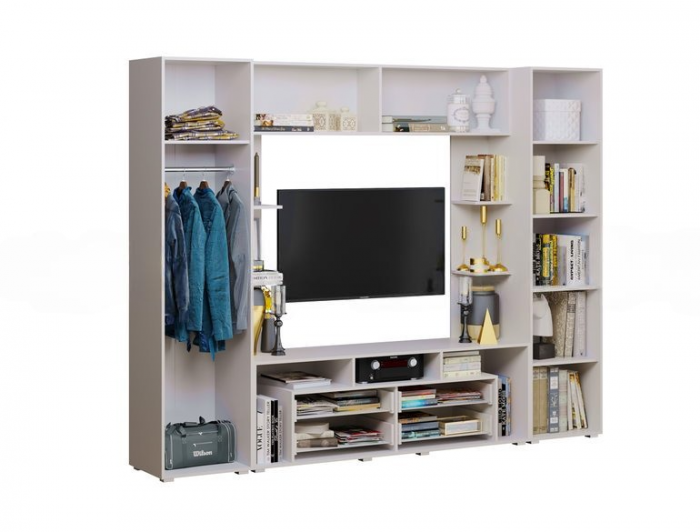 Гостиная Гармония Белый глянец холодный/белый