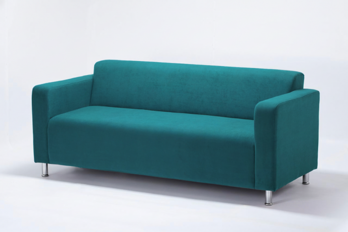 Диван прямой Томи, 160 см, велюр, зеленый