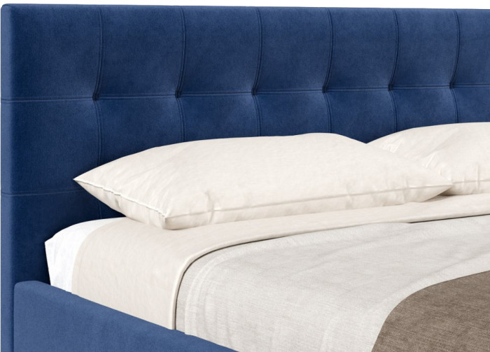 Кровать с подъёмным механизмом 1800 Турин, синий