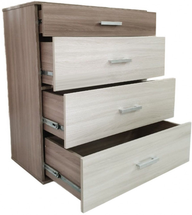 NEXT 40-2 Комод Дуб Сонома / Белый