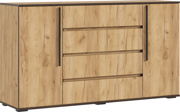 Норд Комод 2 двери 4 ящика (1600), Дуб крафт