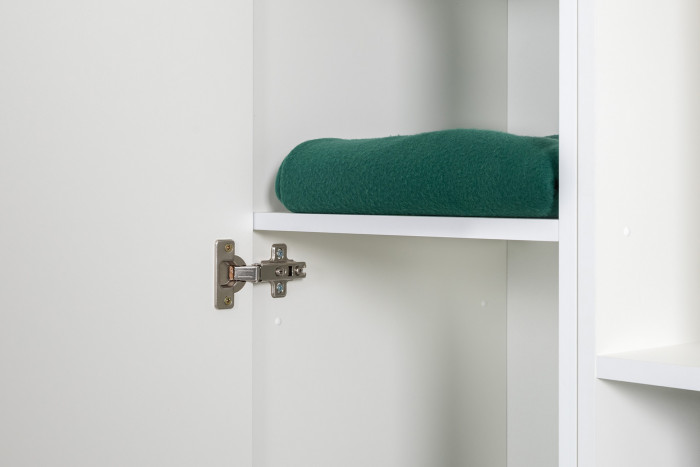 Эйр Гостиная 16.324.01 Шкаф-пенал, белый шагрень