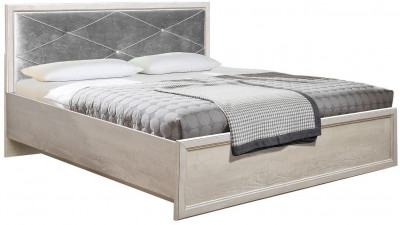 Кровать двуспальная с подъемным механизмом 32.26-02 Сохо (1600) Бетон пайн белый