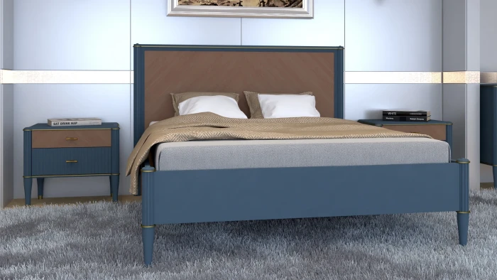 Тумба прикроватная "Тиволи" - Серый антрацит (лак)