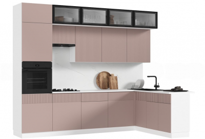 Кухня Оливия NEW 3,0х1,8м Шарли пинк