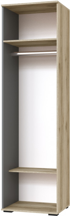 Шкаф платяной Оскар-18, Дуб делано/Графит серый
