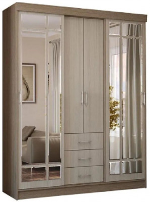 Шкаф-купе Маэстро (Ясень шимо темный / светлый)