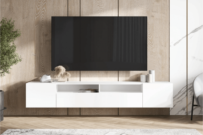 Тумба под ТВ Сити, белый (Белый)