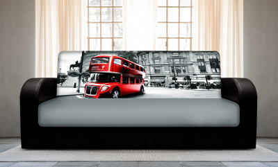 Диван книжка с принтом Автобус 2