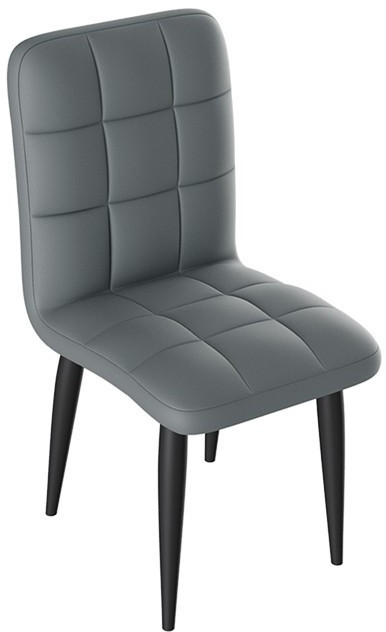 Франк ДП 2-17 Стул (конус) (Черный матовый/Кожзам Бежевый)