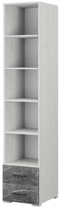 Теана пенал с ящиками ясень анкор светлый/МДФ мрамор дарк