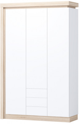 Астра Шкаф №2, Белый глянец/Сонома