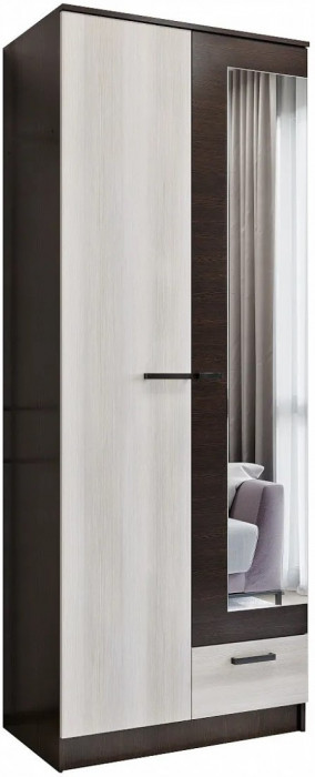 Адель Шкаф 0,8 + полки (Венге / лоредо)