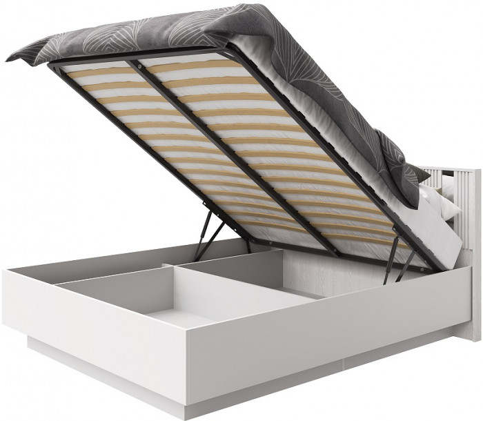 Кровать KING-SIZE 180х200 "Харди" с ПМ - Латте/Ирландский ликер