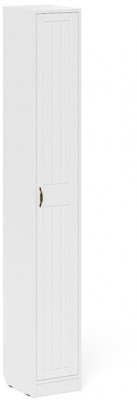 Прихожая П-6-350 Пенал, белая шагрень/фасады МДФ белое дерево фрезеровка прованс