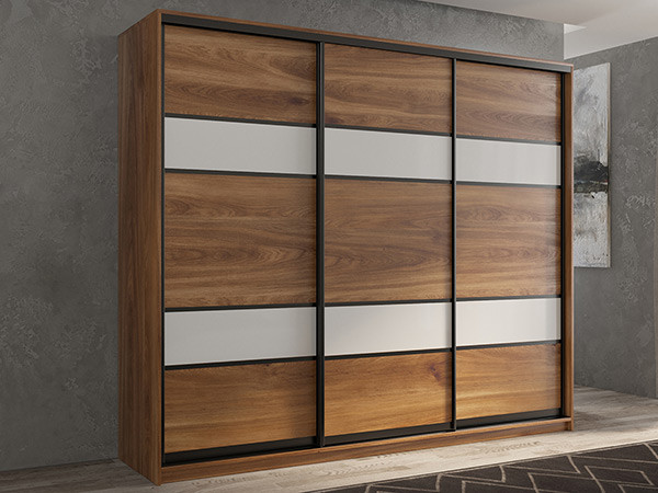 Шкаф-купе Кааппи 8 Кастелло Бренди 240х60х230 см