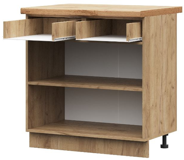 ШН1Я 800-М корпус шкаф нижн. с ящ (800*820*474) ПВ дуб крафт золото