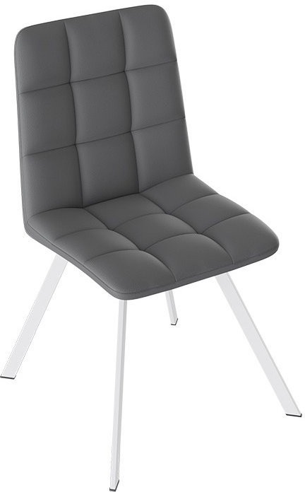 Бруно Стул (паук Т2) (Черный муар матовый/Кожзам Бежевый)