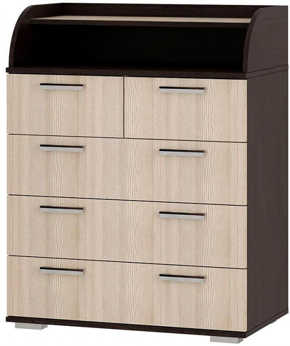 Комод "Стандарт №1" NEW (800х1020х460) венге/лоредо