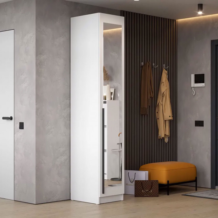 шкаф распашной Берген ШК-400 белое дерево/белое дерево