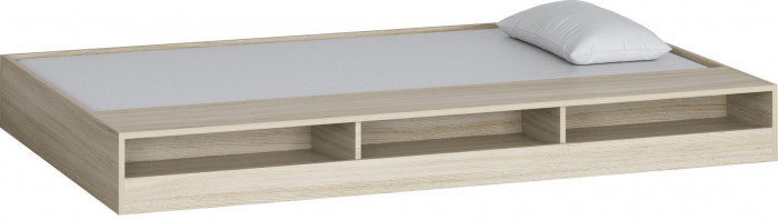 Двухъярусная кровать Гранада 1КВ (Дуб молочный, Белый)