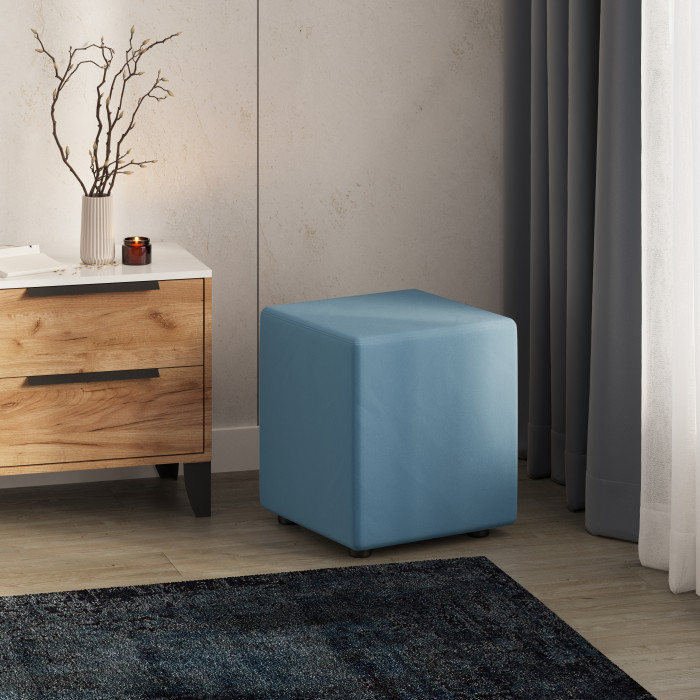 Пуфик "Майнер", Светло-голубой