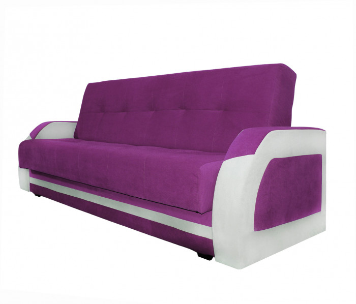 Диван-книжка Феникс 140 фиолетовый, пружинный блок Боннель