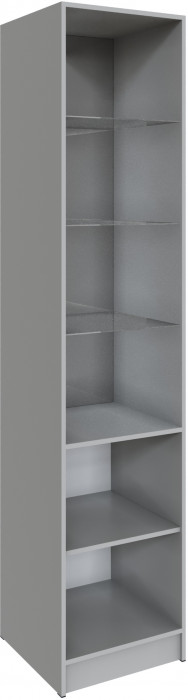 Шкаф Мадрид (0,5) с 2 фасадами, Камень серый