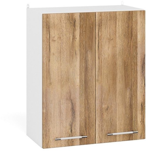 Кухня Мебель--24 ШВ600 Шкаф 60 см., цвет корпус белый/фасад МДФ дуб вотан, ШхГхВ 60х32х72 см.