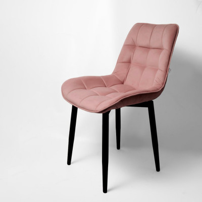 Стул &quot;Бостон&quot; черный матовый Томми 14 пыльная роза