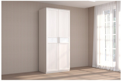 КЭТ-4 Шкаф 2-створчатый (Caiman белый/Бодега белая)