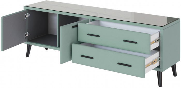 Тумба ТВ интерьерная Виго 1,6 мятный