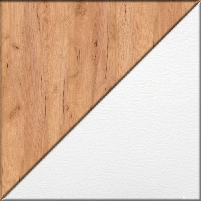 Лидер-8 Модуль письменный стол трансформер, белый шагрень/крафт золото