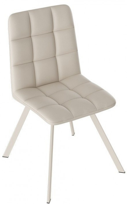 Бруно Стул (паук Т2) (Белый муар/Кожзам Серый)