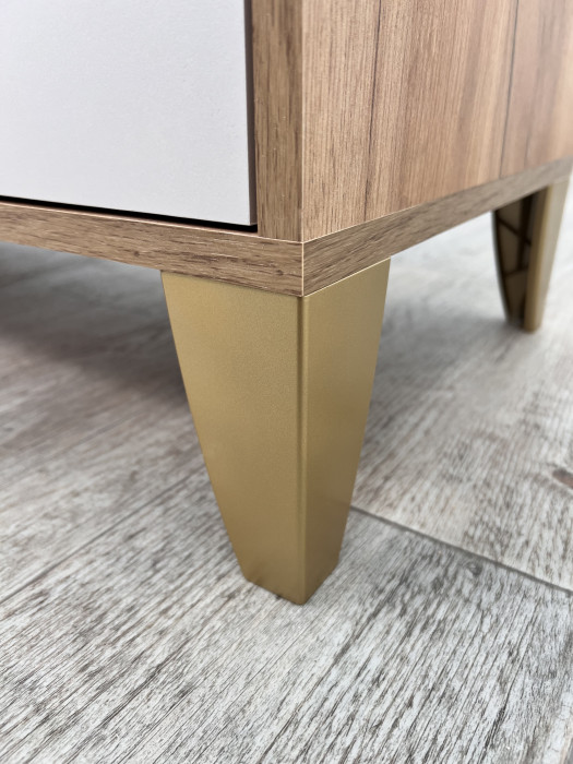 Тумба ТВ Парус-13 дуб крафт золотой/кашемир