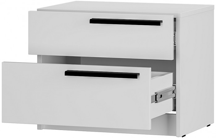 Тумба прикроватная ТБ-12 Айрон, белый