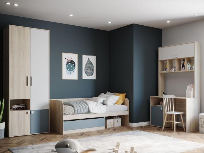 НМ 041.68 Стол письменный Элиот Маренго/Баунти Песочный