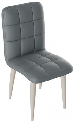 Франк ДП 2-17 Стул (конус) (Капучино матовый/Кожзам Серый)
