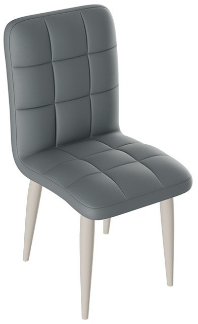 Франк ДП 2-17 Стул (конус) (Капучино матовый/Кожзам Серый)