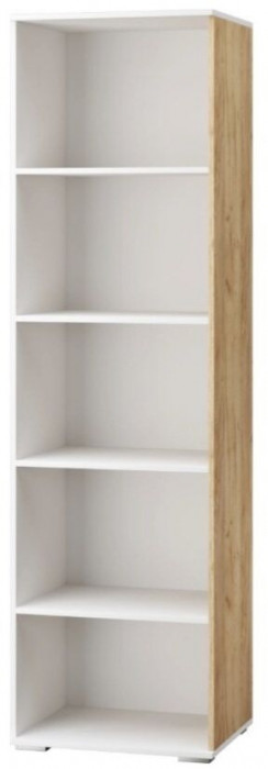 Оскар-18 шкаф бельевой белый/дуб крафт золотой