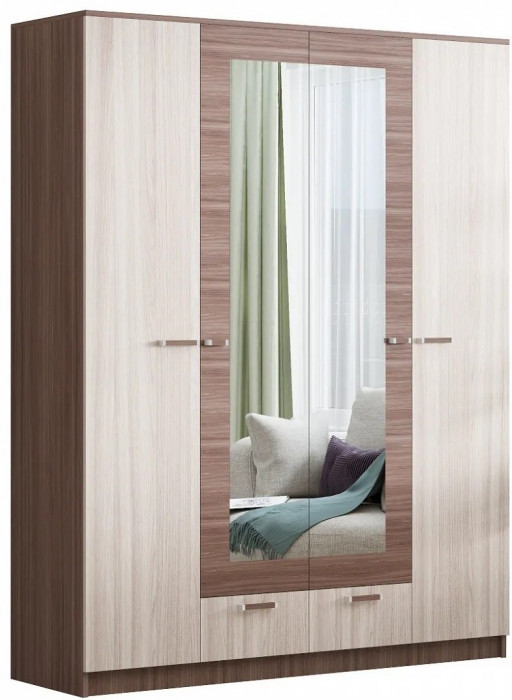 Адель Шкаф 1,6 платяной (Венге / лоредо)