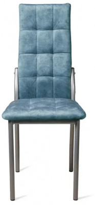 Стул Волна / Серебро/Велюр Лагуна