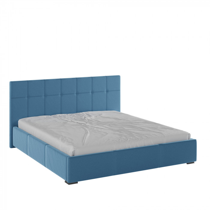 Рио Кровать интерьерная 180 светло-голубой квадрат, ортопед