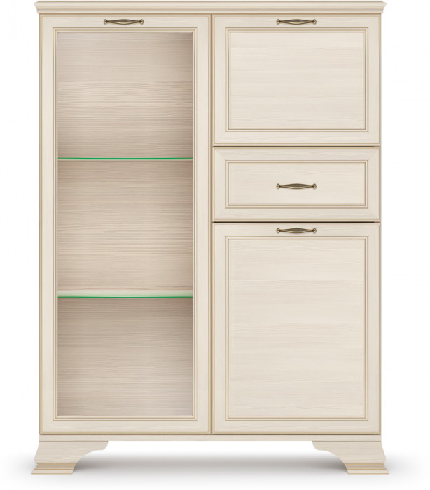 Шкаф низкий (1 стеклодверь) Сиена