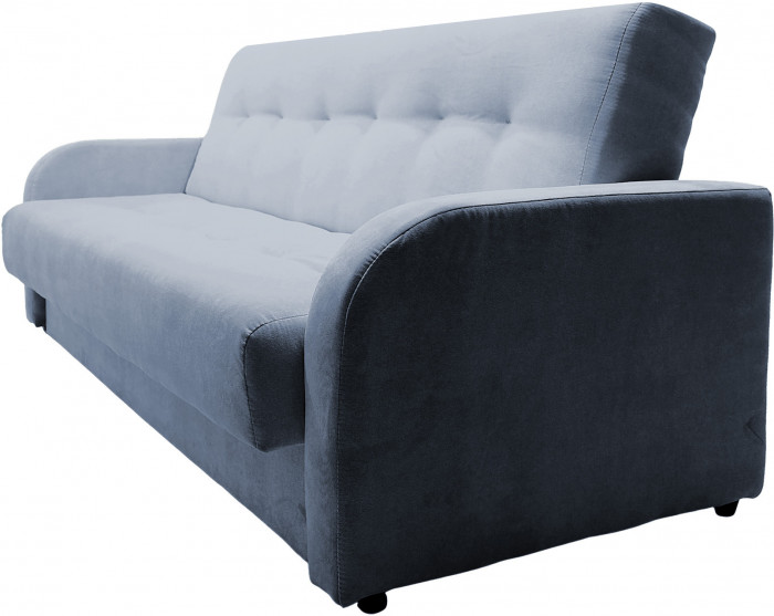 Диван-книжка Лондон Люкс, 140х190, велюр серый