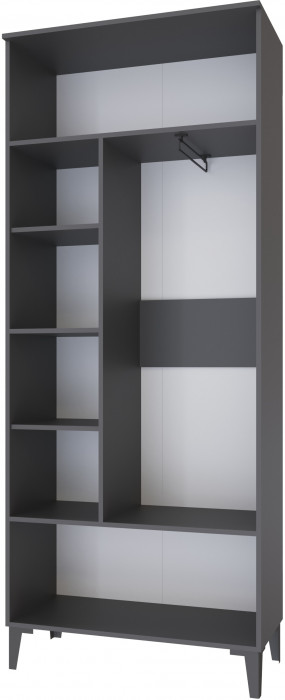 Модульная Прихожая Толедо, композиция 2, Графит серый