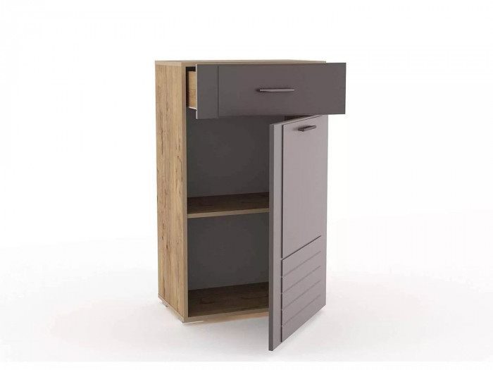 НМ 040.65 ПР Тумба для обуви Livorno /дуб бунратти / софт графит